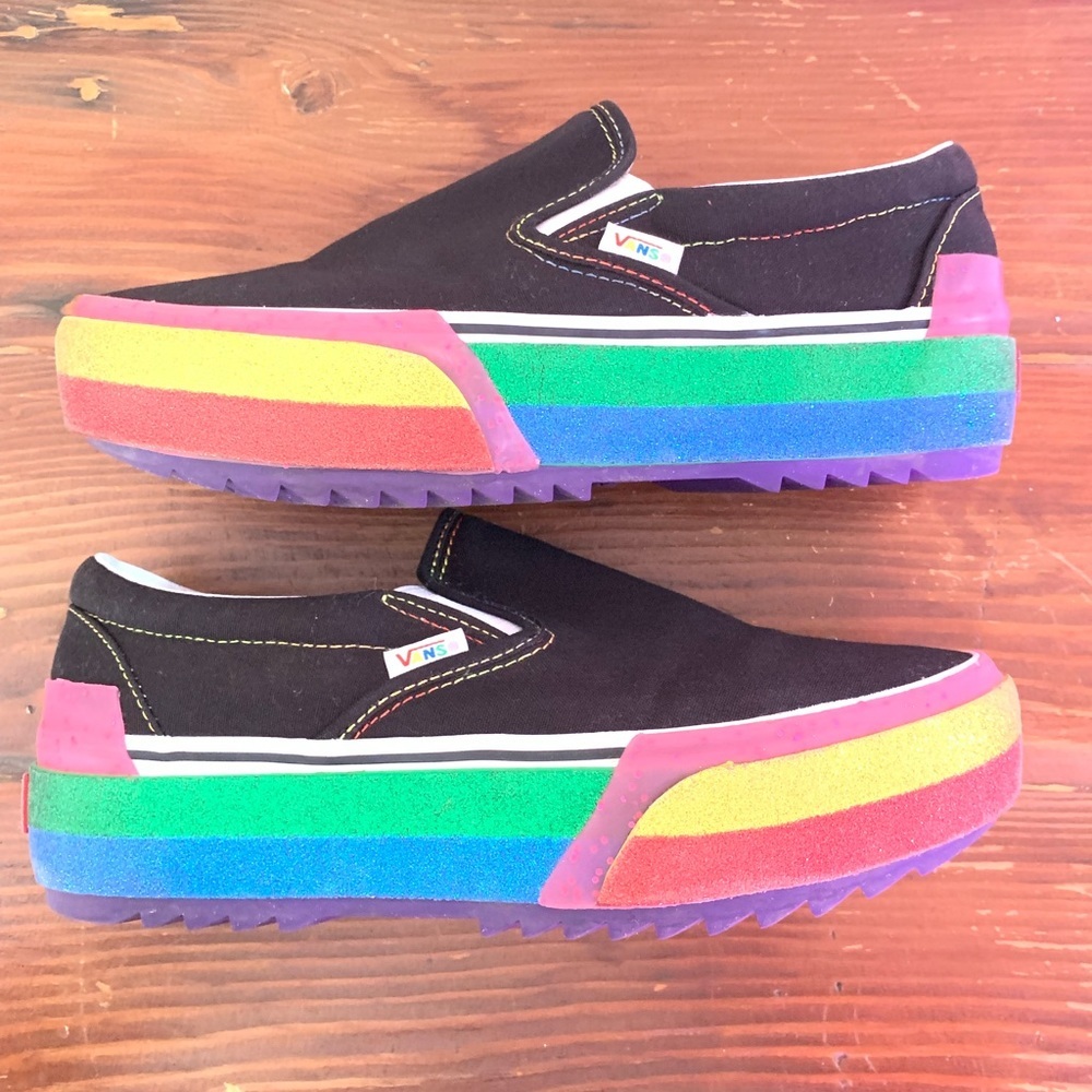 Vans Stacked Rainbow Slip On